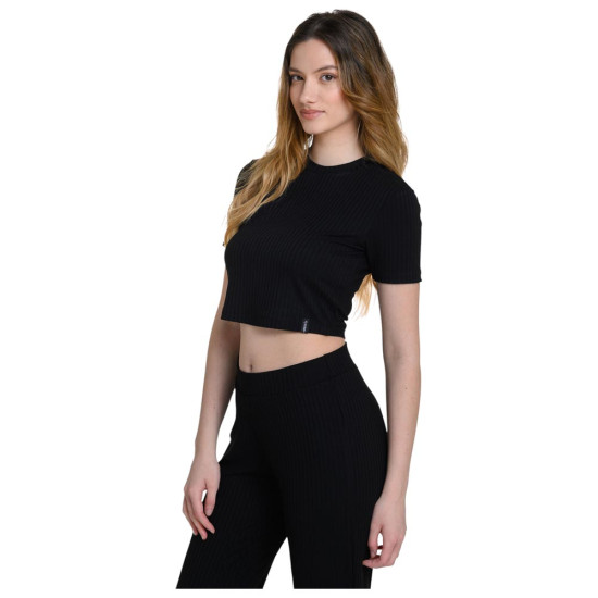 Target Γυναικεία κοντομάνικη μπλούζα Rib Viscose Crop Top